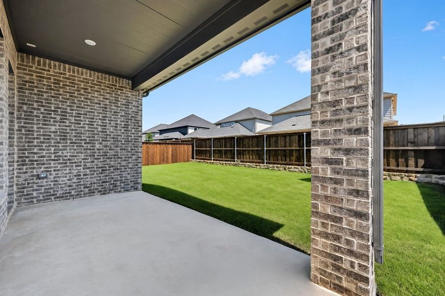 Exterior details and patio area of a home in The Ridge at Northlake, Northlake (Image 2). Exterior details and patio area of a home in The Ridge at Northlake, Northlake (Image 2).