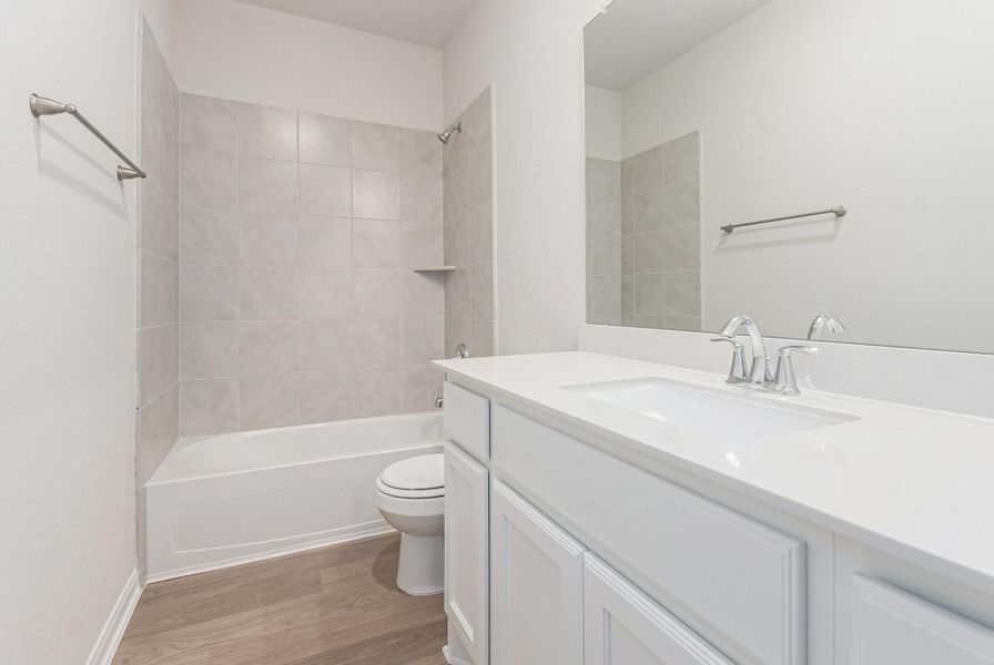 Furnished interior view inside a new home in , Bay City (Image 8). Furnished interior view inside a new home in , Bay City (Image 8).