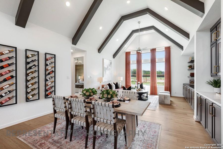 Furnished interior view inside a new home in The Crossvine, Schertz (Image 32).