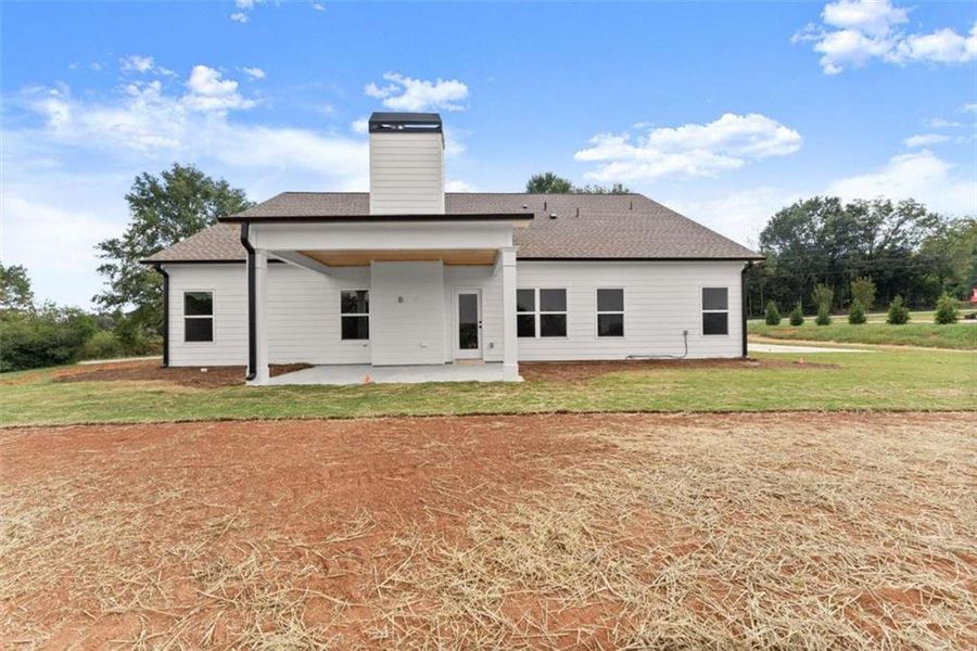 Front exterior of a new home in , Maysville, GA, highlighting curb appeal (Image 25). Front exterior of a new home in , Maysville, GA, highlighting curb appeal (Image 25).