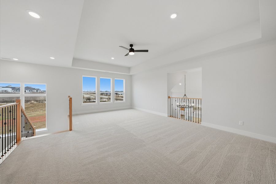 Spacious, unfurnished interior of a new home in Park Place - 80' Lots, Prosper (Image 34). Spacious, unfurnished interior of a new home in Park Place - 80' Lots, Prosper (Image 34).