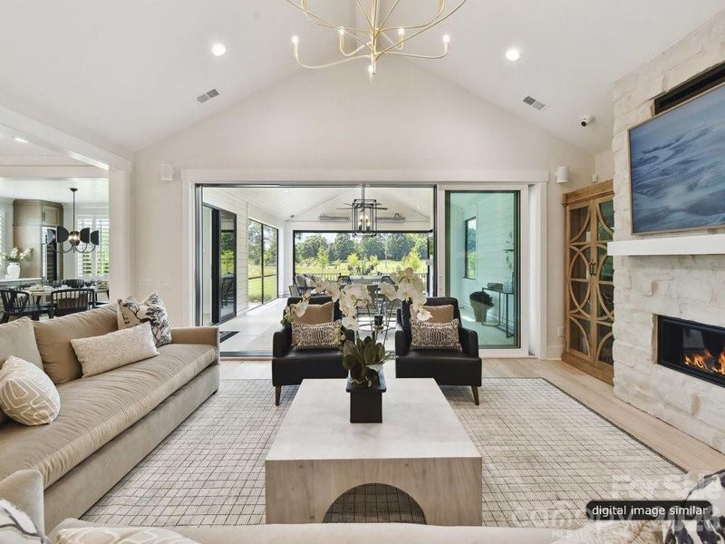 Furnished interior view inside a new home in , Charlotte (Image 14).