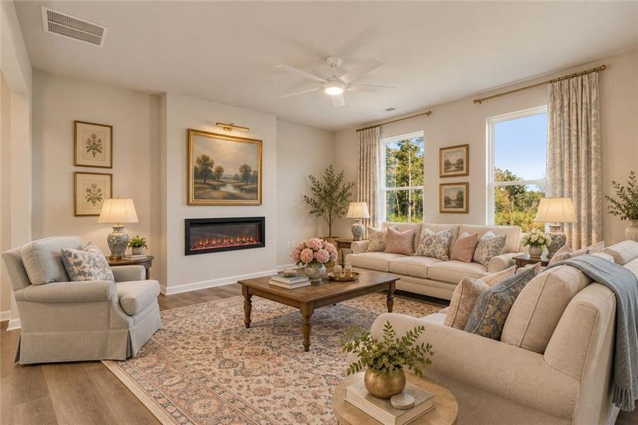 Furnished interior view inside a new home in The Brooke at Rivertown, South Fulton (Image 7).