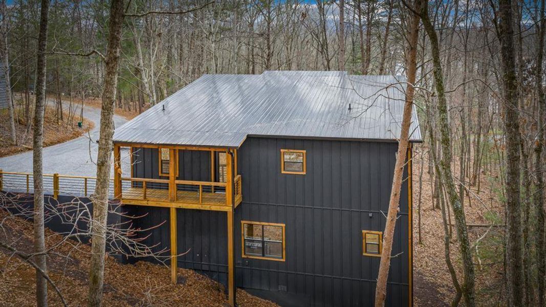 Exterior details and patio area of a home in , Morganton (Image 30).