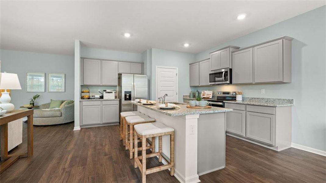 Furnished interior view inside a new home in Jackson Landing, Jefferson (Image 29).