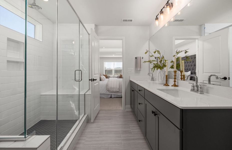 Furnished interior view inside a new home in Browning Stables, Wendell (Image 9).