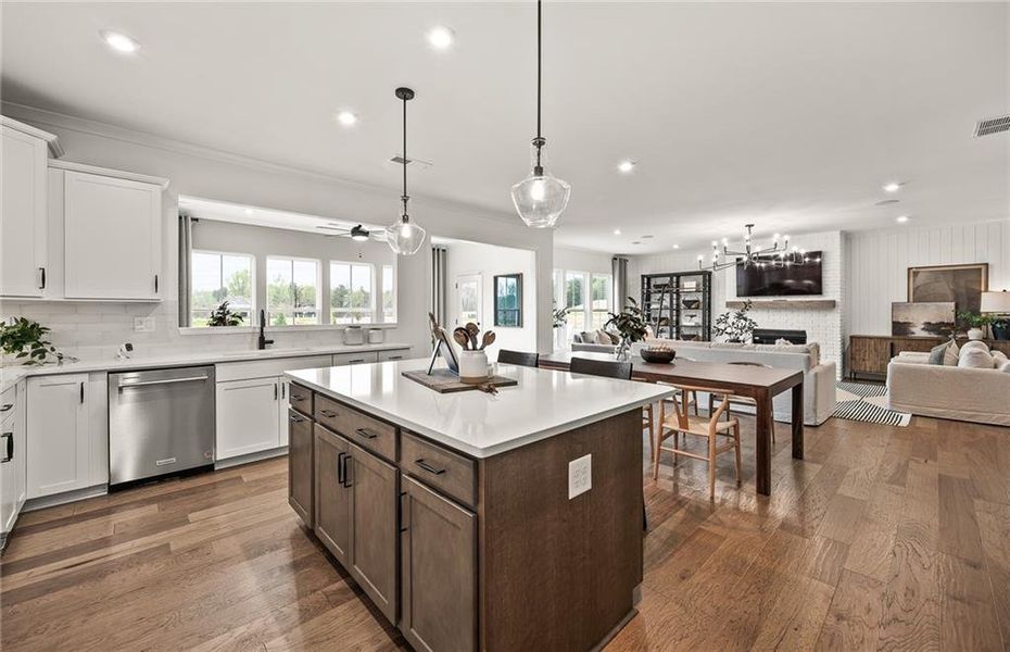 Furnished interior view inside a new home in Oakwood, Cumming (Image 18). Furnished interior view inside a new home in Oakwood, Cumming (Image 18).