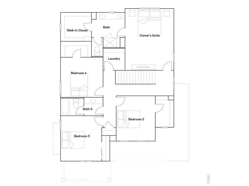 2D floor plan layout of this home in Timber Lark, Fort Collins, CO (Image 3). 2D floor plan layout of this home in Timber Lark, Fort Collins, CO (Image 3).
