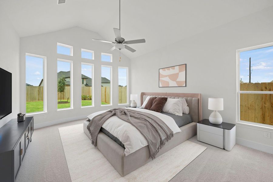 Furnished interior view inside a new home in Harvest Green, Richmond (Image 11). Furnished interior view inside a new home in Harvest Green, Richmond (Image 11).