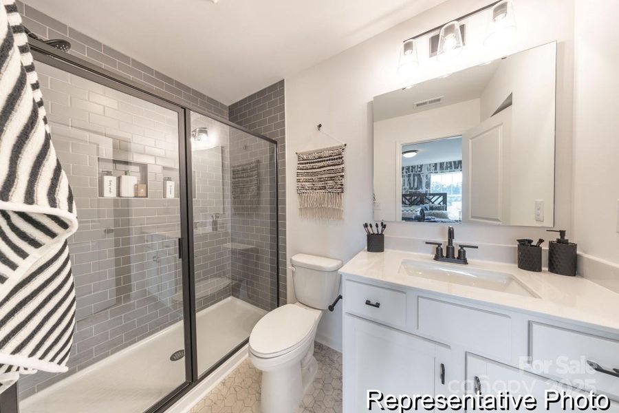 Furnished interior view inside a new home in , Charlotte (Image 16). Furnished interior view inside a new home in , Charlotte (Image 16).