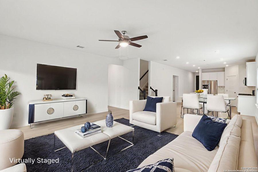 Furnished interior view inside a new home in Comanche Ridge, San Antonio (Image 10). Furnished interior view inside a new home in Comanche Ridge, San Antonio (Image 10).