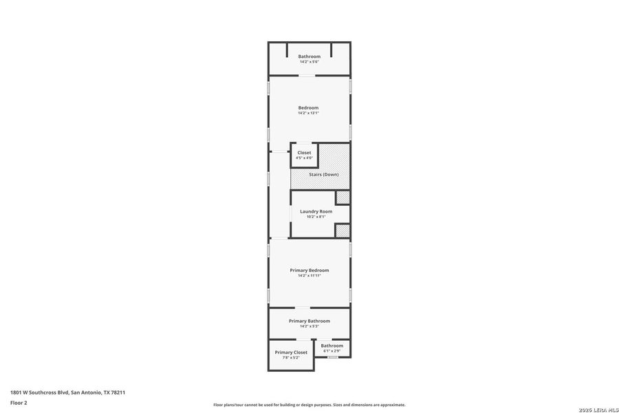2D floor plan layout of this home in , San Antonio, TX (Image 5).