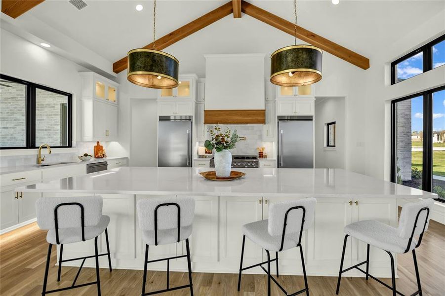 Furnished interior view inside a new home in , Aledo (Image 15).