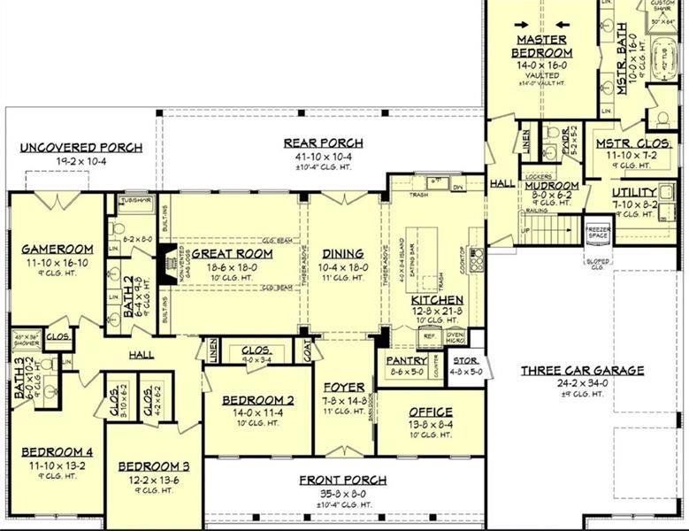 2D floor plan layout of this home in , Ball Ground, GA (Image 5). 2D floor plan layout of this home in , Ball Ground, GA (Image 5).