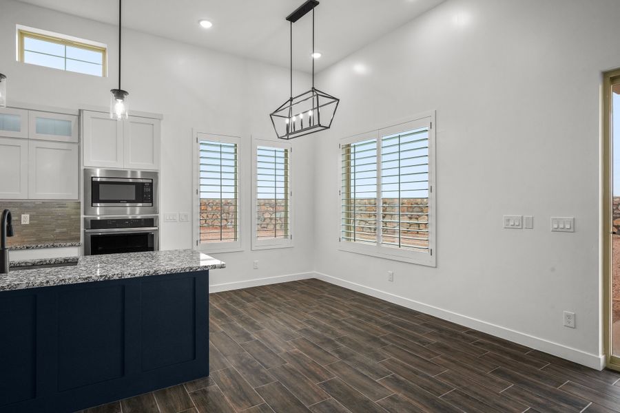 Representative furnished interior of a home built from the Scottsdale by LEH. Homes in Verdancia, El Paso (Image 9).