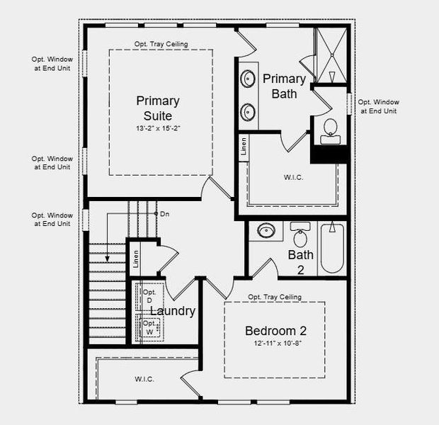 2D floor plan layout of this home in Dreycott, Lawrenceville, GA (Image 4).