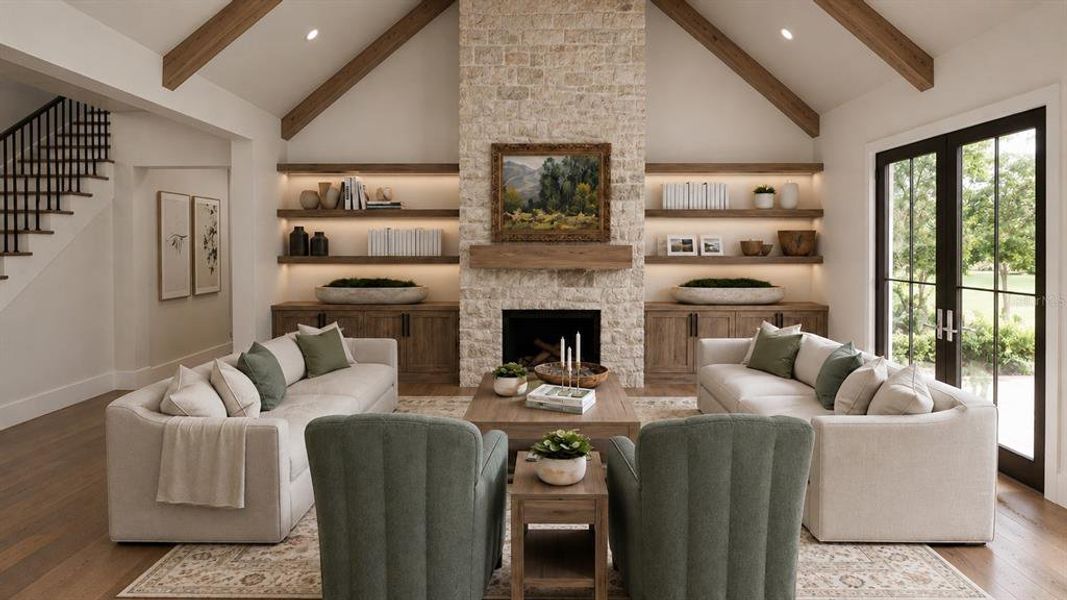Furnished interior view inside a new home in , Tampa (Image 13).
