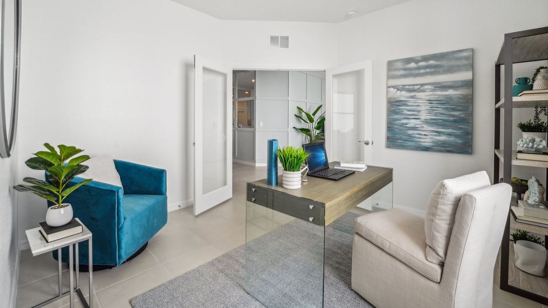 Furnished interior view inside a new home in Mirada Villas, San Antonio (Image 16).