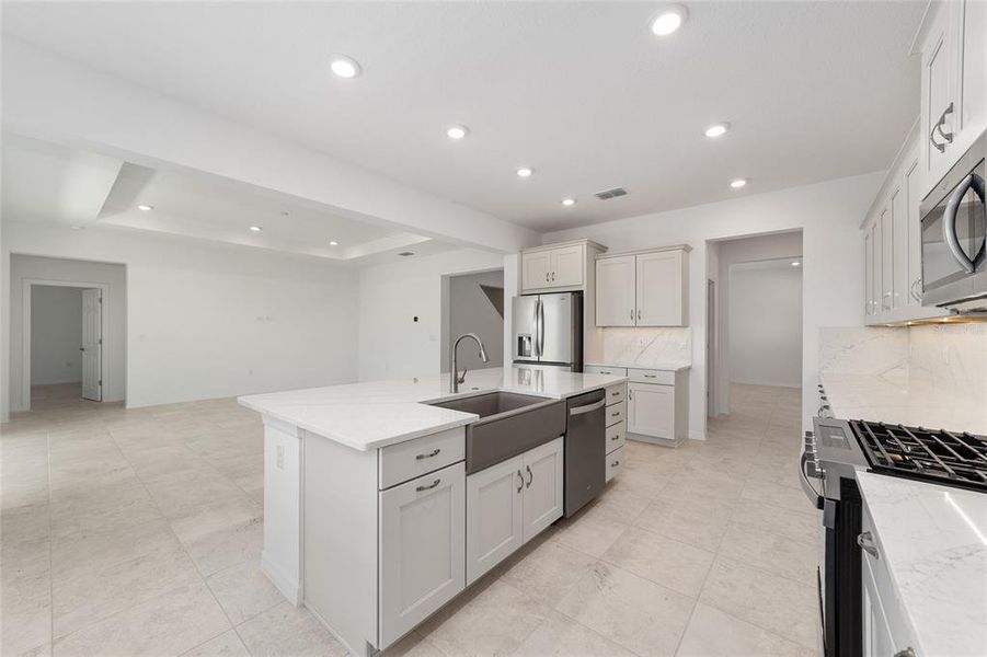 Furnished interior view inside a new home in Calesa Township, Ocala (Image 10).