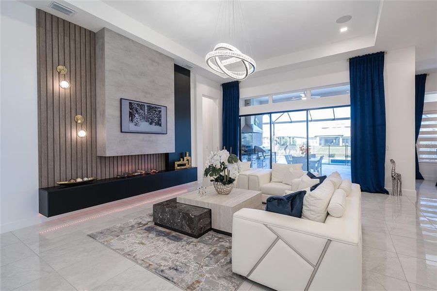 Furnished interior view inside a new home in , Wesley Chapel (Image 11).