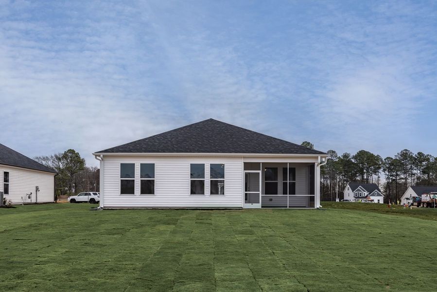 Representative exterior details of a home built from the The Franklin C by Davidson Homes LLC in Retreat at North Main, Lillington (Image 3).