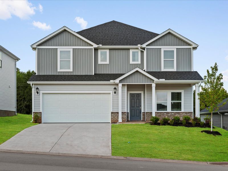 Front exterior of a new home in Chatham Forest, Duncan, SC, highlighting curb appeal (Image 1).