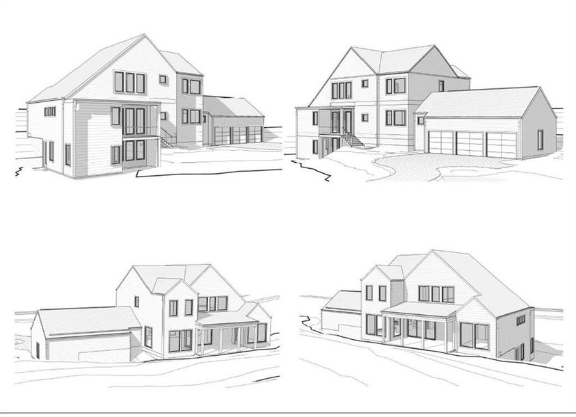 Exterior rendering of this home design in Aster, Roswell, GA (Image 4).