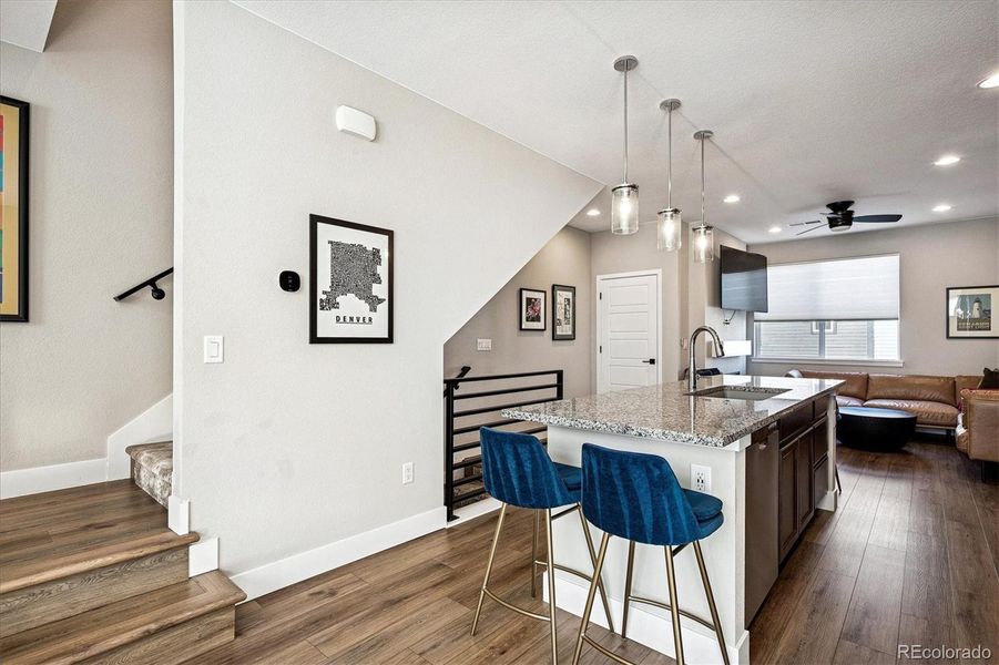 Furnished interior view inside a new home in , Denver (Image 8).