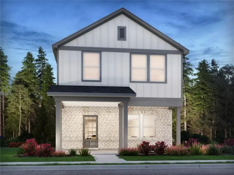 Front exterior of a new home in , Lawrenceville, GA, highlighting curb appeal (Image 1). Front exterior of a new home in , Lawrenceville, GA, highlighting curb appeal (Image 1).