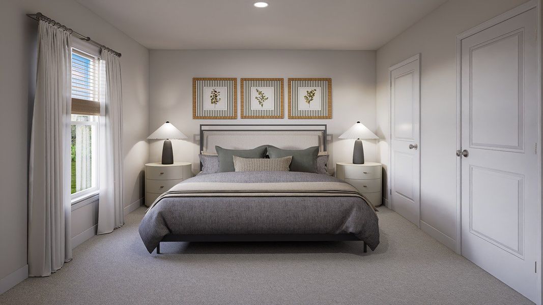 Furnished interior view inside a new home in The Crossing at St. James, Summerville (Image 4).