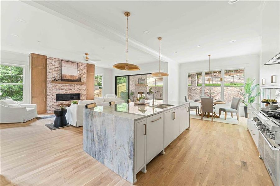 Furnished interior view inside a new home in , Atlanta (Image 7).