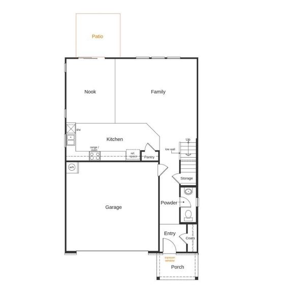 2D floor plan layout of this home in Bellina, York, SC (Image 3).