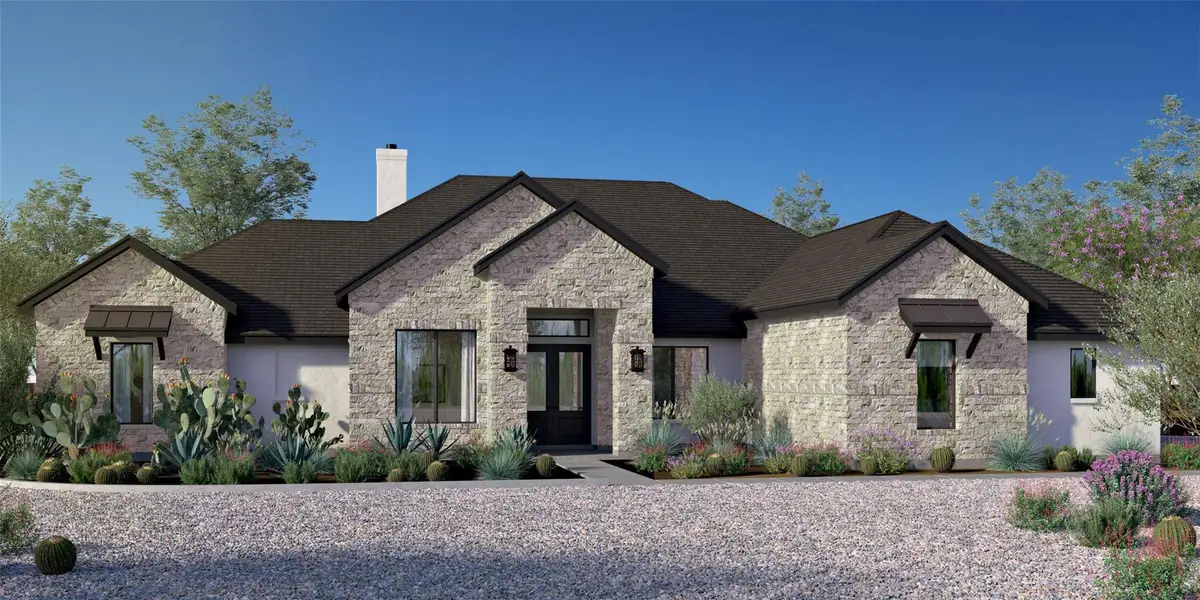 Front exterior of a new home in , Georgetown, TX, highlighting curb appeal (Image 1).