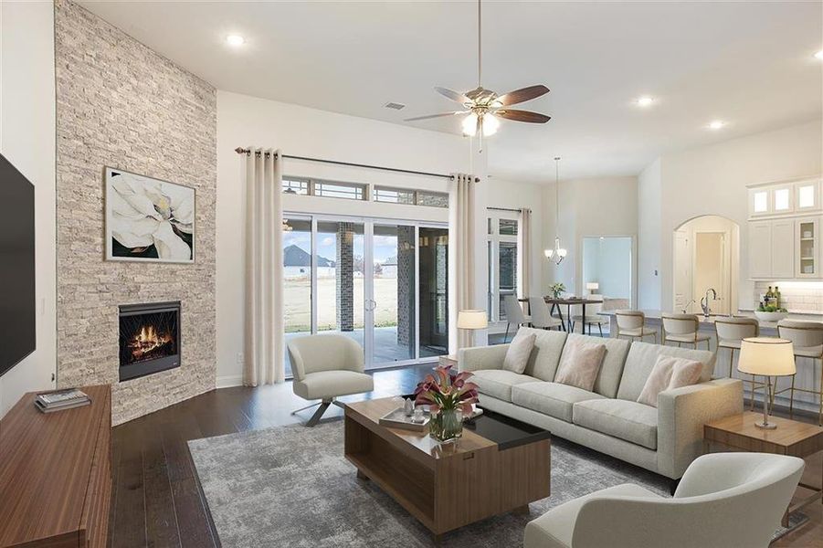 Furnished interior view inside a new home in Broadmoor Estates, Ovilla (Image 5). Furnished interior view inside a new home in Broadmoor Estates, Ovilla (Image 5).