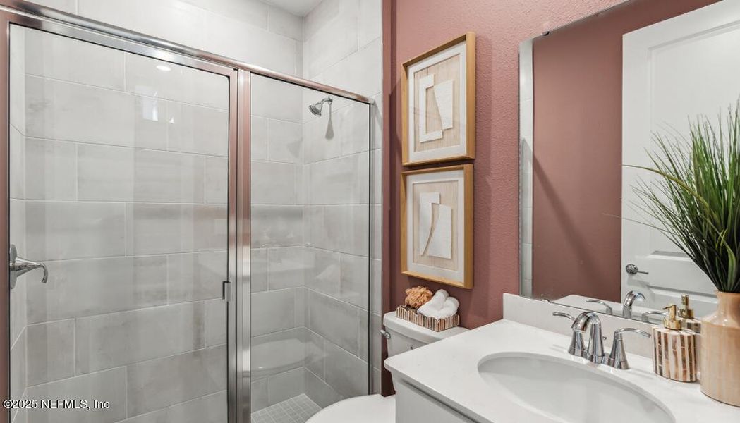 Furnished interior view inside a new home in Silver Meadows at SilverLeaf: Silver Meadows 60s, St. Augustine (Image 7).