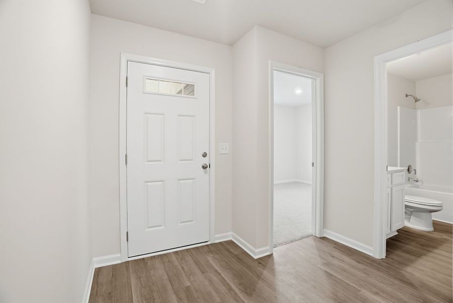 Representative unfurnished interior of a home built from the Spruce L by McGuinn Homes in Sibley Village, Sumter (Image 10).