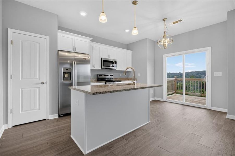 Furnished interior view inside a new home in , Eastanollee (Image 10).