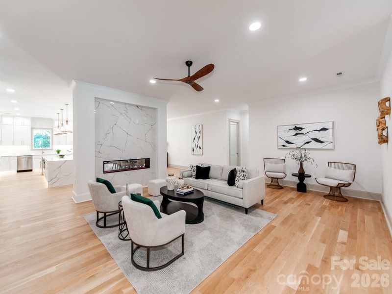 Furnished interior view inside a new home in , Charlotte (Image 11).
