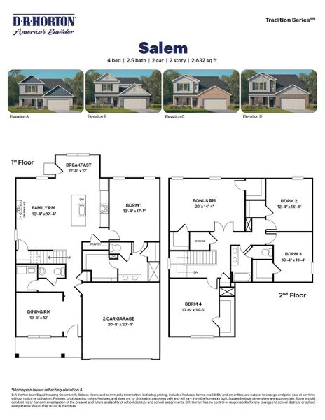 2D floor plan layout for the Salem by D.R. Horton in Dail Farm, Farmville, NC (Image 3). 2D floor plan layout for the Salem by D.R. Horton in Dail Farm, Farmville, NC (Image 3).