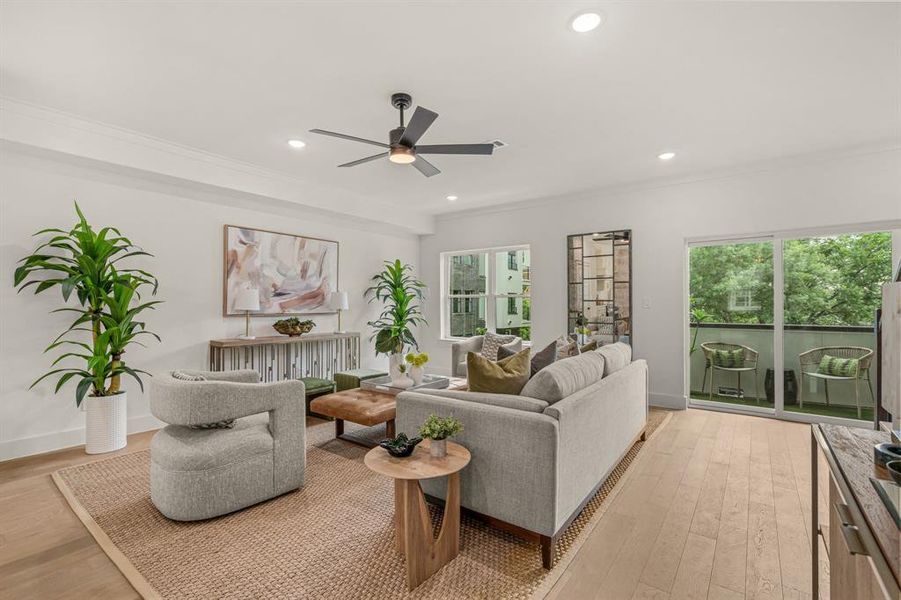 Furnished interior view inside a new home in , Fort Worth (Image 17).