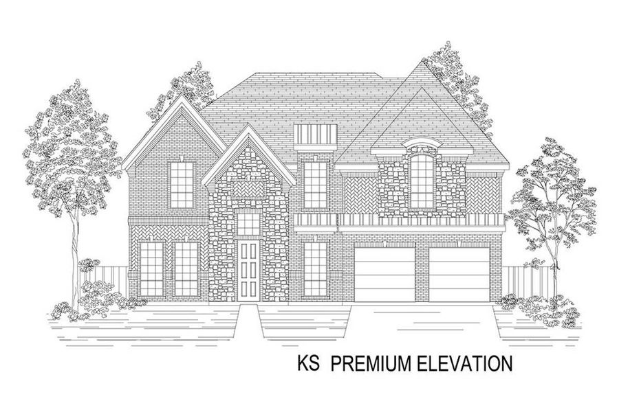 Representative rendering of the exterior for the Regency 2F (w/Game) by First Texas Homes (Image 20).