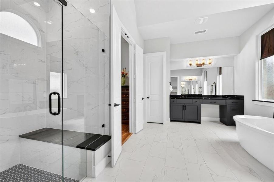 Furnished interior view inside a new home in Light Farms Graham/Reagan, Celina (Image 20).