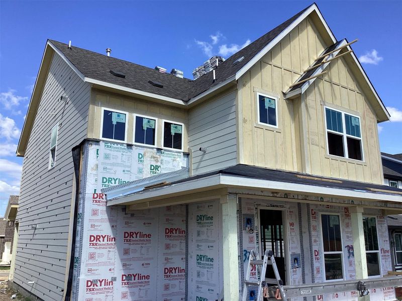 In-progress construction of a new home in Lariat, Liberty Hill, TX (Image 10). In-progress construction of a new home in Lariat, Liberty Hill, TX (Image 10).