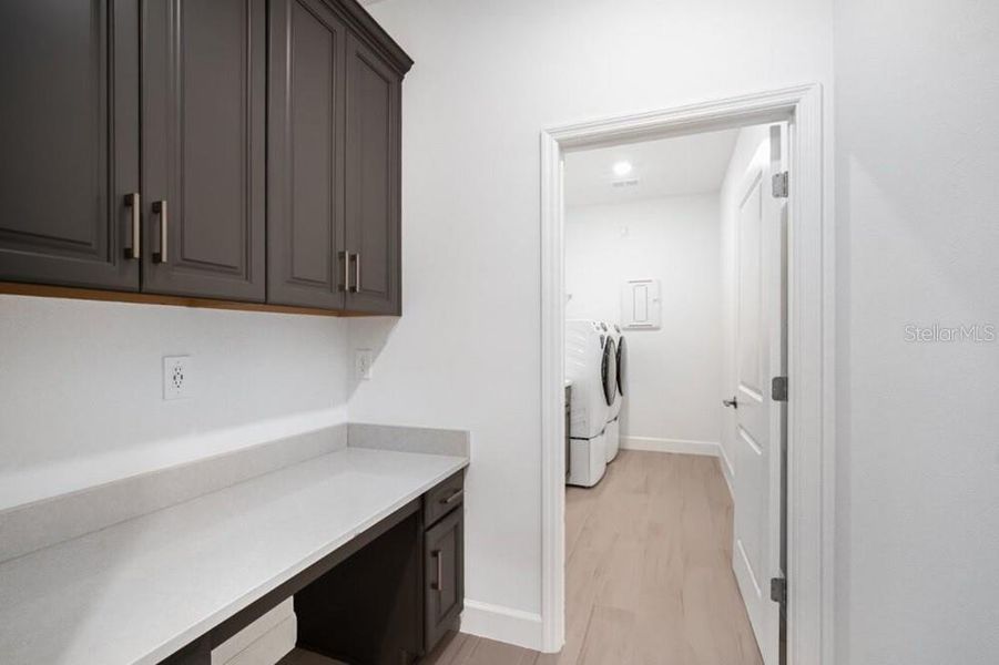 Furnished interior view inside a new home in Harvest at Ovation, Winter Garden (Image 8).