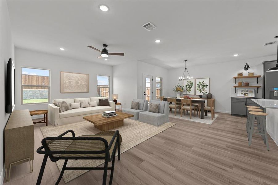 Furnished interior view inside a new home in Caldwell Lakes, Dallas (Image 16). Furnished interior view inside a new home in Caldwell Lakes, Dallas (Image 16).