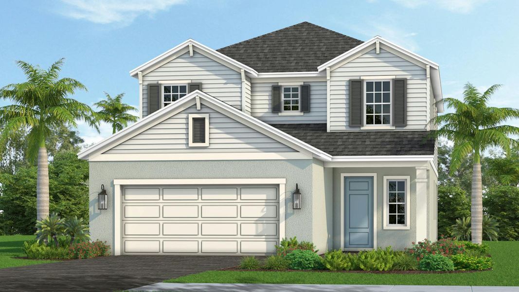 Representative exterior photo of a completed home built from the Vision 2 by Neal Communities in Palmera Real Estate and Homes for Sale in Venice, FL - Neal Communities, Venice, FL (Image 2).
