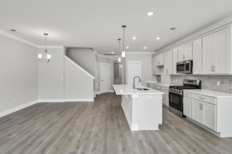 Furnished interior view inside a new home in Lake Carolina Townhomes, Columbia (Image 12).