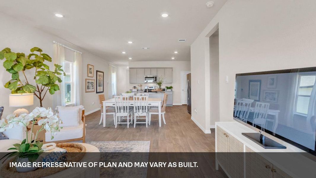 Furnished interior view inside a new home in Southgrove, Kyle (Image 3).