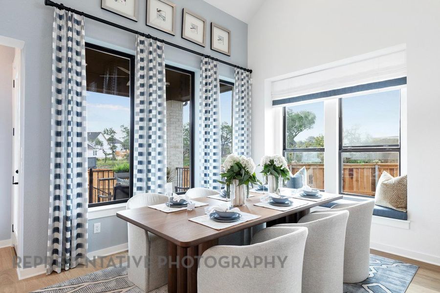 Furnished interior view inside a new home in Wolf Ranch: 46ft. lots, Georgetown (Image 30). Furnished interior view inside a new home in Wolf Ranch: 46ft. lots, Georgetown (Image 30).