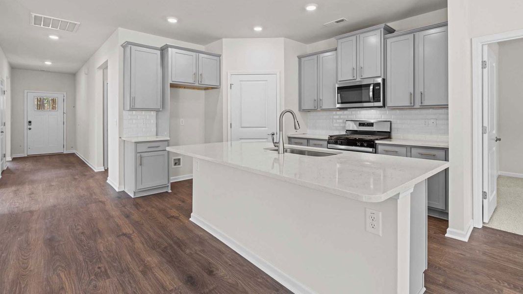 Representative furnished interior of a home built from the Bristol by D.R. Horton in South Pinehurst Cottages, Pinehurst (Image 4). Representative furnished interior of a home built from the Bristol by D.R. Horton in South Pinehurst Cottages, Pinehurst (Image 4).